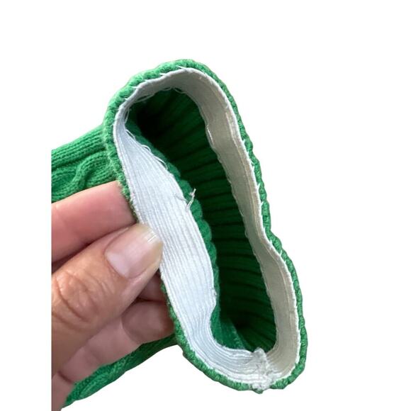 Lauren Ralph Lauren Green Zip Knit Sweater Medium Australia Made Heritage - Picture 2 of 4